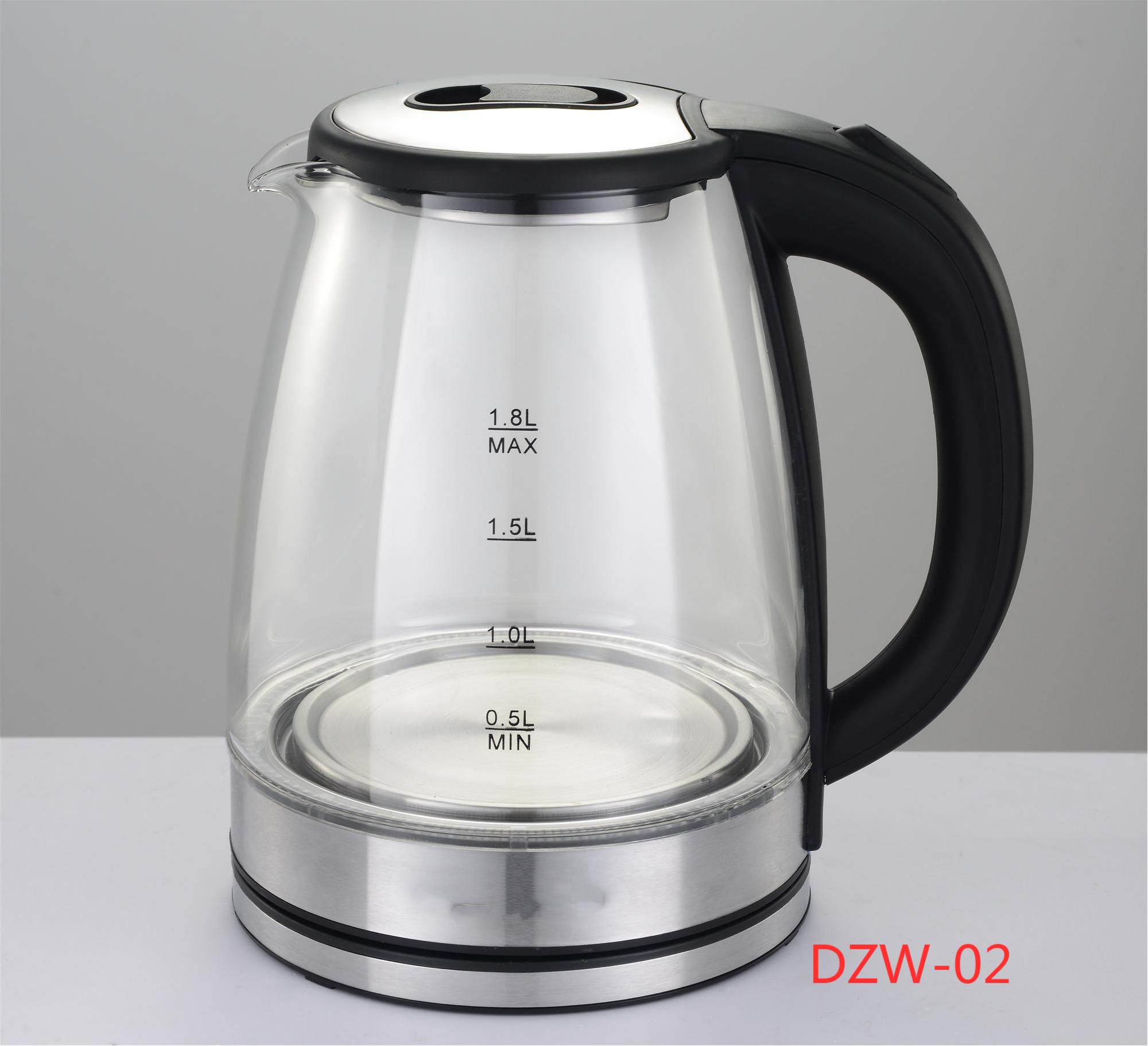 上开关玻璃电热水壶